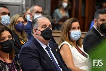 Eucaristía presidida por el obispo José Mazuelos y concierto de la Banda Municipal de Música por la festividad del Santo Cristo de Telde/Francisco Javier Santana.